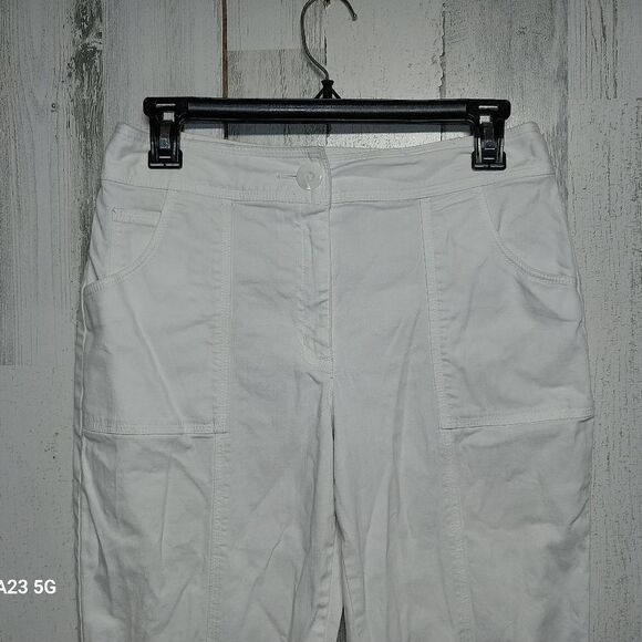 Talbot's Petites White Capri Pants Size 6 - Picture 3 of 5